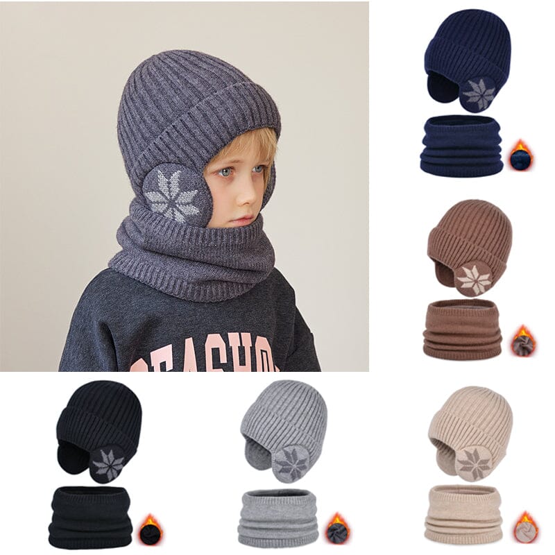 Ensemble de bonnets d'hiver et d'écharpes Bonnet chaud tricoté