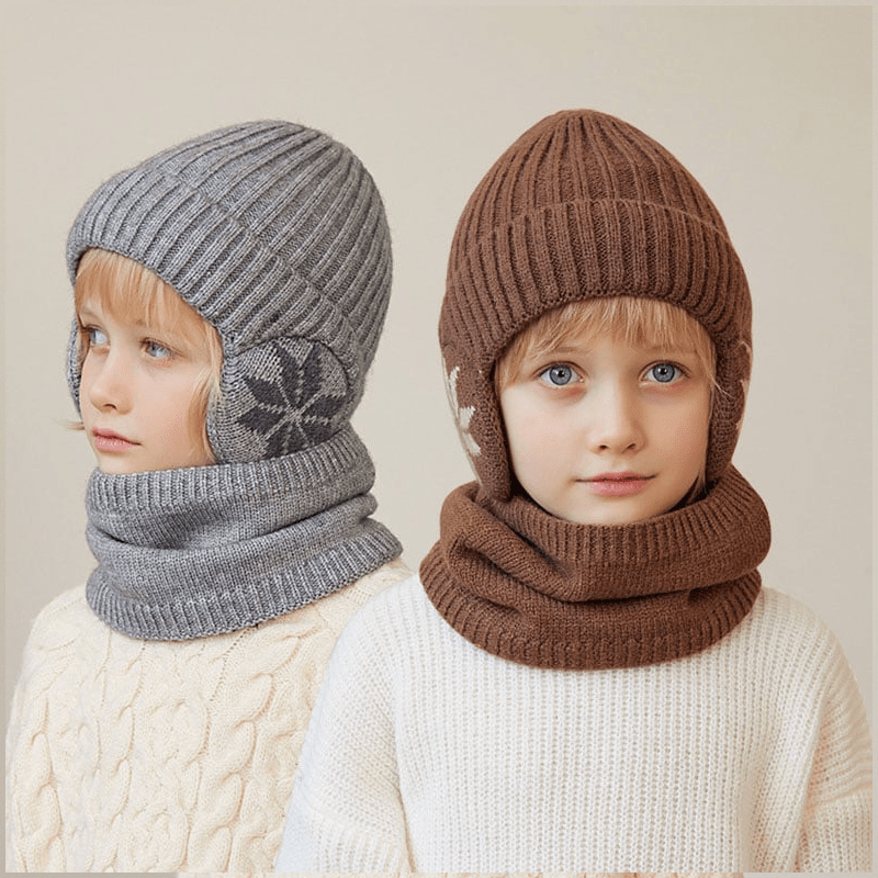 Ensemble de bonnets d'hiver et d'écharpes Bonnet chaud tricoté