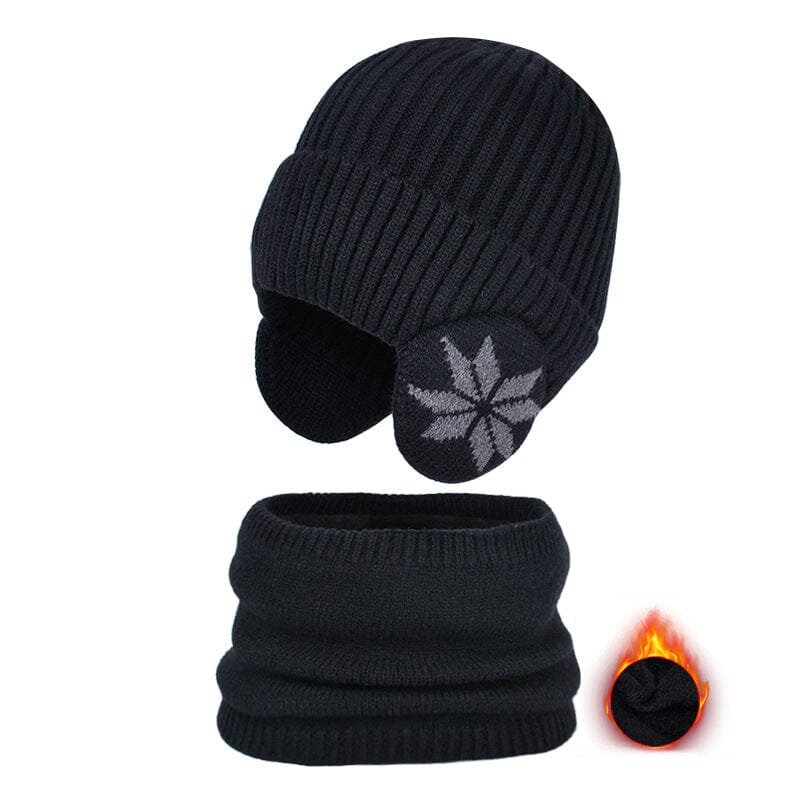 Ensemble de bonnets d'hiver et d'écharpes Bonnet chaud tricoté